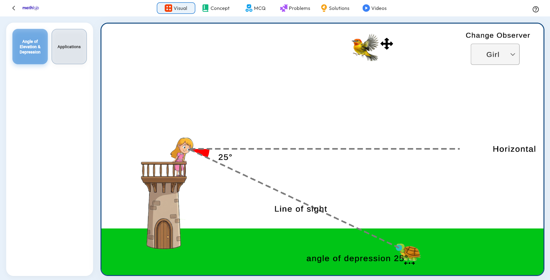 Interactive trigonometry visualization